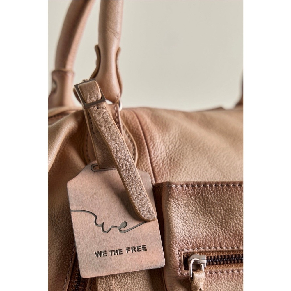 Iconic We The Free by Free People Baby Emerson Tote Bag Tan NEW NWT - Picture 3 of 10